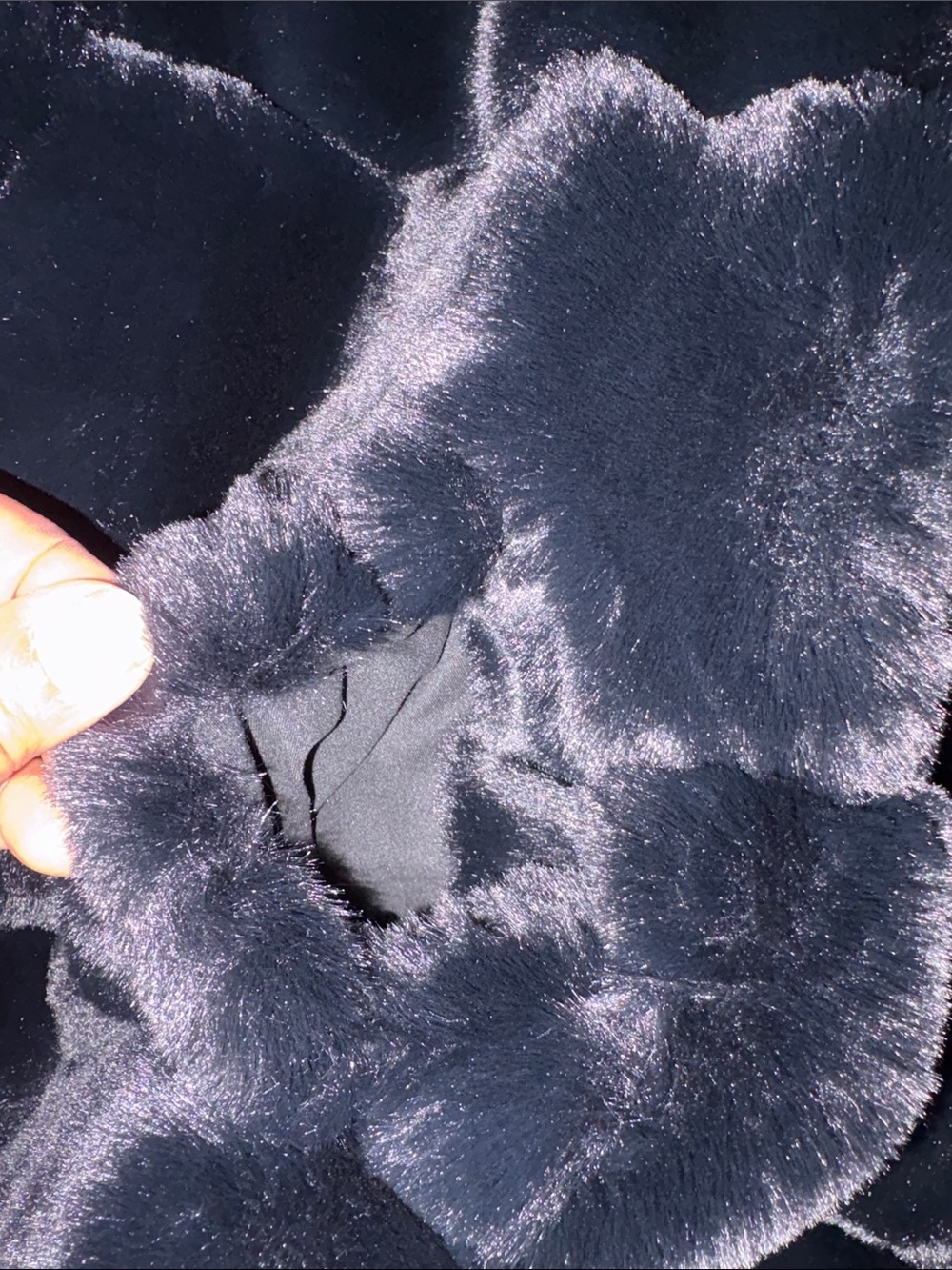Calvin Klein Black Faux Fur Teddy Jacket - Picture 7 of 8
